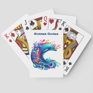 Colourful Dolphin-Classic Playing Cards