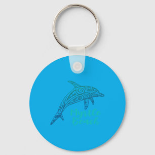 Colourful Dolphin Myrtle Beach Vintage Womens Girl Key Ring