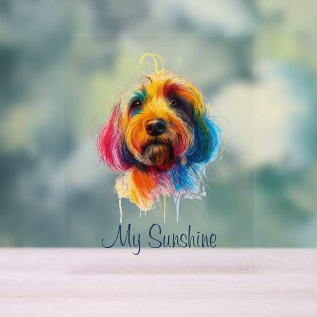 Colourful Doodle Acrylic Sign (Neutral)