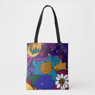 Colourful Doodle Art Tote Bag