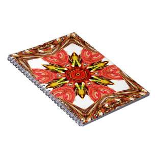 Colourful doodle flora  heart seamless star.jpg notebook