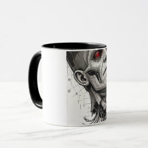 Colourful Doodle Pattern Coffee Mug Cute Cartoon