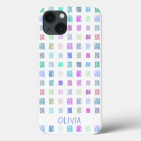 Colourful doodle squares