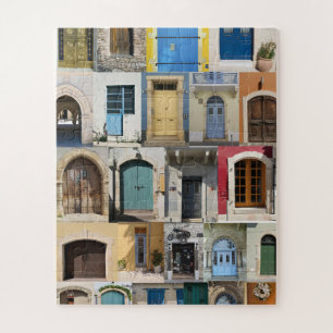 Colourful doors of Cyprus Jigsaw Puzzle