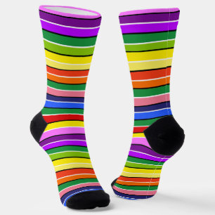 Colourful Dopamine Dressing Multi-Coloured Striped Socks