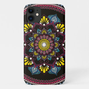 Colourful Dot Art Mandala Sacred Geometry Boho iPhone 11 Case