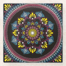 Colourful Dot Art Mandala | Sacred Geometry Boho
