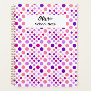 Colourful Dot Back to School Supplies Planner