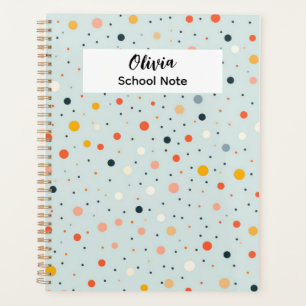 Colourful Dot Back to School Supplies  Planner
