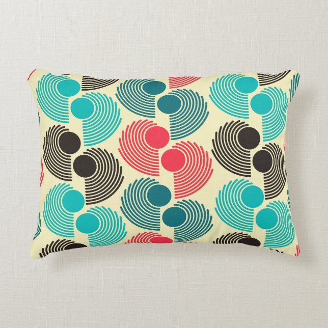 Colourful dots: abstract seamless pattern. decorative cushion (Front)