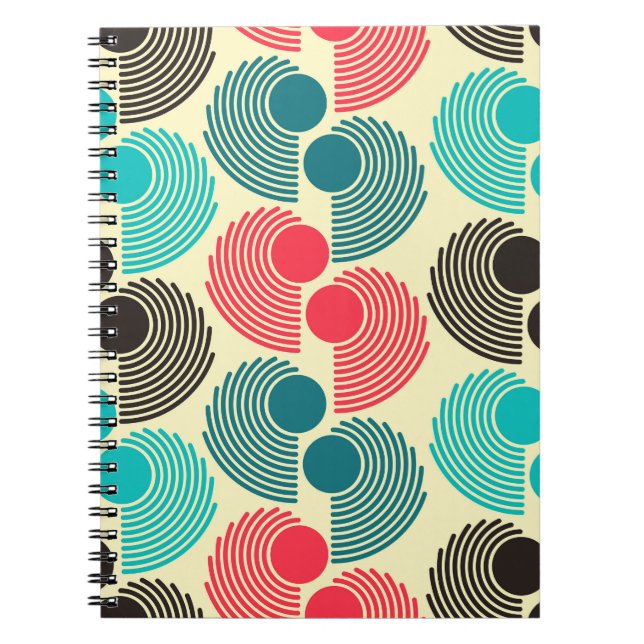 Colourful dots: abstract seamless pattern. notebook (Front)