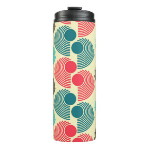 Colourful dots: abstract seamless pattern. thermal tumbler