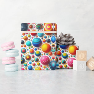 Colourful Dots Abstract Wrapping Paper