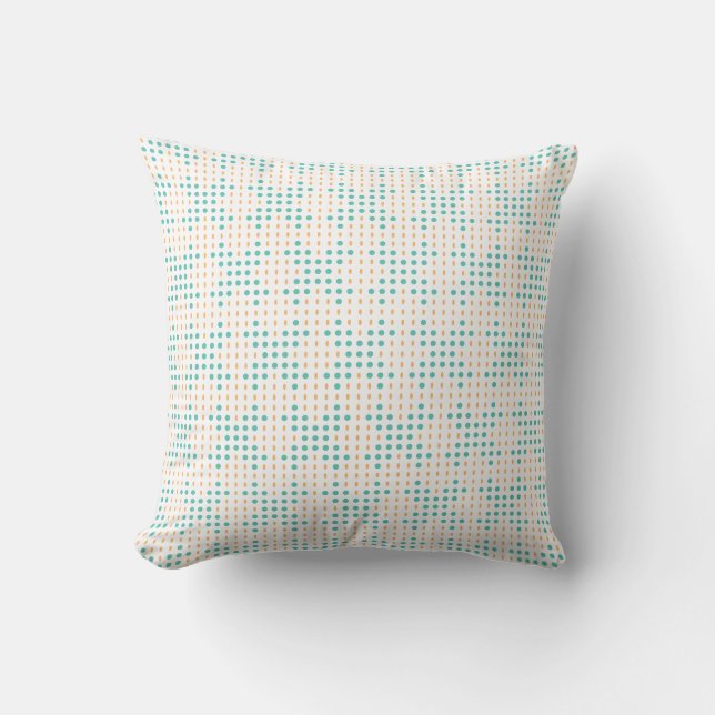 Colourful Dots and Ovals Pattern - Cross Cushion (Front)