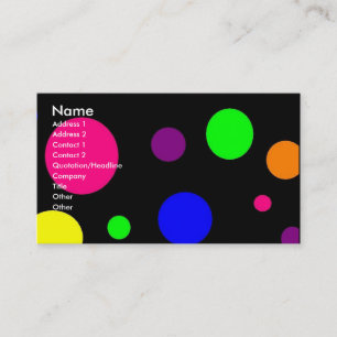 Colourful Dots Business Card