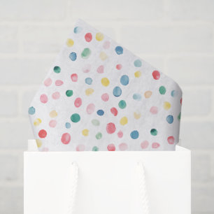 Colourful Dots Confetti Birthday Tissue Paper
