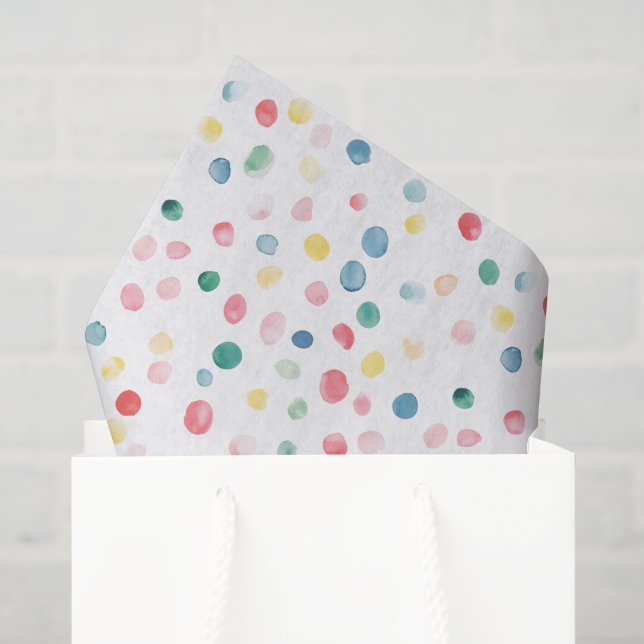 Colourful Dots Confetti Birthday Tissue Paper (Gift Bag)