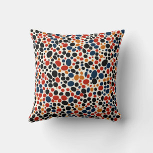 Colourful dots design cushion