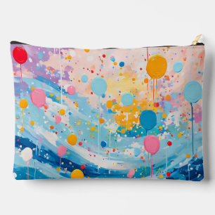 Colourful Dots Drips Splatters Accessory Pouch