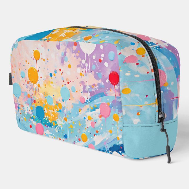 Colourful Dots Drips Splatters Accessory Pouch (Right Corner)