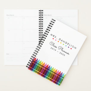 Colourful Dots Elementary Teacher Blank Classroom Planner