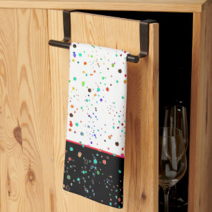 Colourful dots kitchen towel
