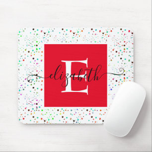 Colourful dots mouse pad