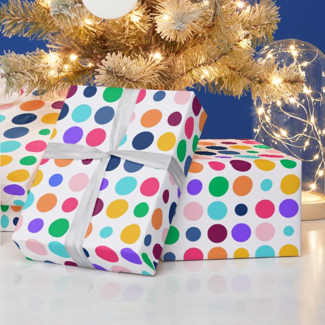 Colourful Dots Pattern  Wrapping Paper (Holidays)