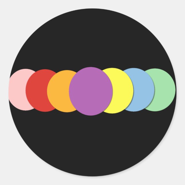 Colourful Dots Stickers (Front)