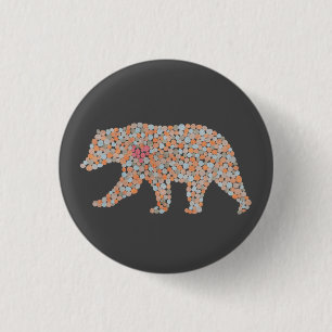 Colourful Dotted Bear 3 Cm Round Badge