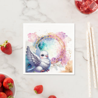 Colourful Dove Napkin