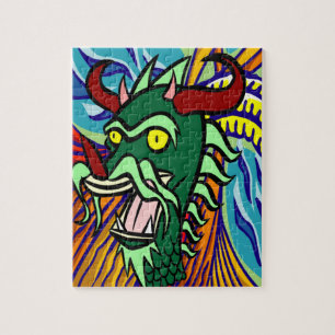 Colourful Dragon Art Jigsaw Puzzle