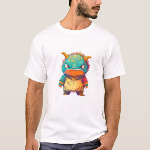 Colourful Dragon Cute Adorable Humourous Illustrat T-Shirt
