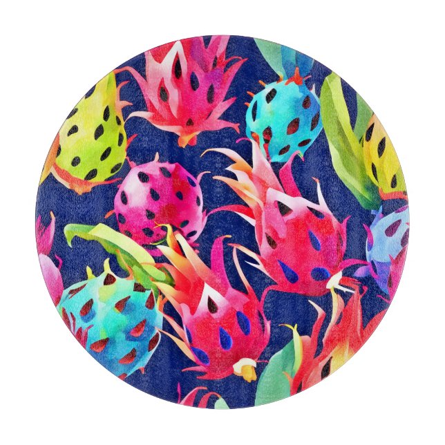 Colourful Dragon Fruit Cutting Board (Front)