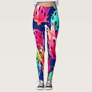 Colourful Dragon Fruit Leggings