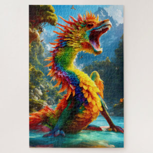 Colourful Dragon Jigsaw Puzzle