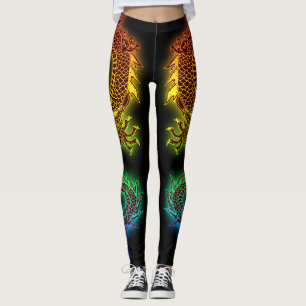 Colourful Dragon Leggings