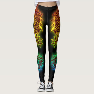 Colourful Dragon Leggings