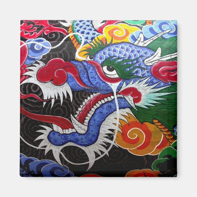 Colourful Dragon Magnet (Front)