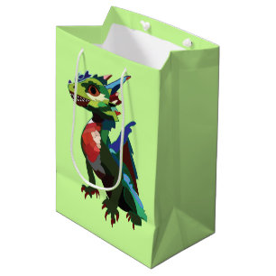 Colourful Dragon Medium Gift Bag
