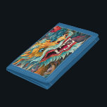 Colourful Dragon Modern Personalised Name Trifold Wallet<br><div class="desc">Colourful Dragon Modern Personalised Name Mens Wallets features a colourful dragon in the clouds and personalised with your name in modern script typography. Perfect as a gift for family and friends for birthday, Christmas, Chinese New Year, holidays, Father's Day, brother, husband, partner, best friends, work colleagues and more. Designed by...</div>