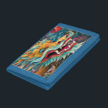 Colourful Dragon Modern Personalised Name Trifold Wallet<br><div class="desc">Colourful Dragon Modern Personalised Name Mens Wallets features a colourful dragon in the clouds and personalised with your name in modern script typography. Perfect as a gift for family and friends for birthday, Christmas, Chinese New Year, holidays, Father's Day, brother, husband, partner, best friends, work colleagues and more. Designed by...</div>