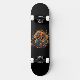 Colourful Dragon Skateboard