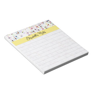 Colourful dragonflies personalised notepad