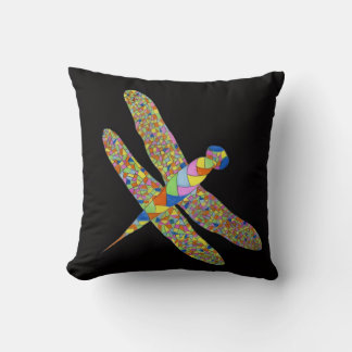 Colourful Dragonfly Cushion
