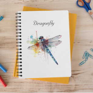 Colourful Dragonfly customisable Notebook