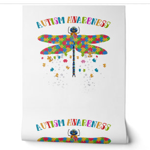 Colourful Dragonfly For Autism Awareness Day Wallpaper