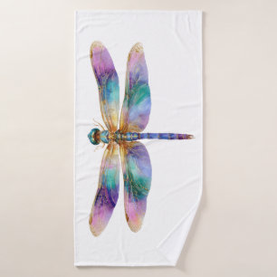 Colourful Dragonfly – Iridescent Nature Art Bath Towel