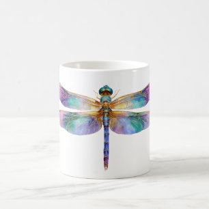 Colourful Dragonfly – Iridescent Nature Art Coffee Mug