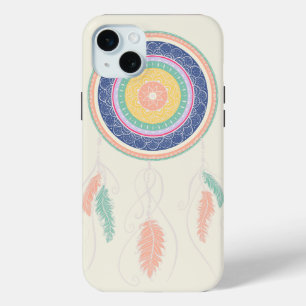 Colourful Dream Catcher Mandala iPhone 15 Mini Case